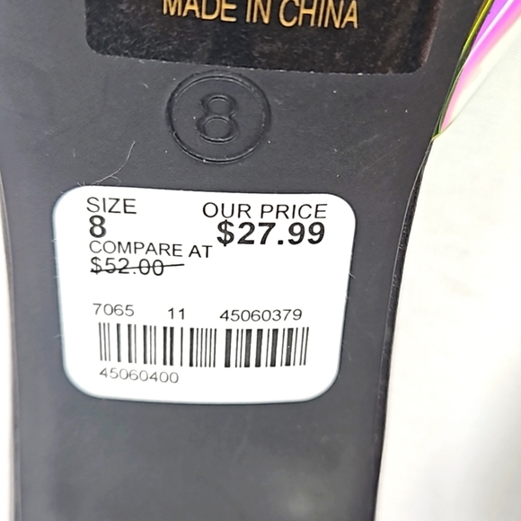 it's Iridescent black slip on heels Size 8 - Picture 8 of 9